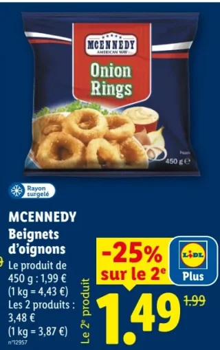 MCENNEDY Beignets d'oignons