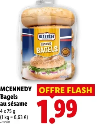 MCENNEDY Bagels au sésame