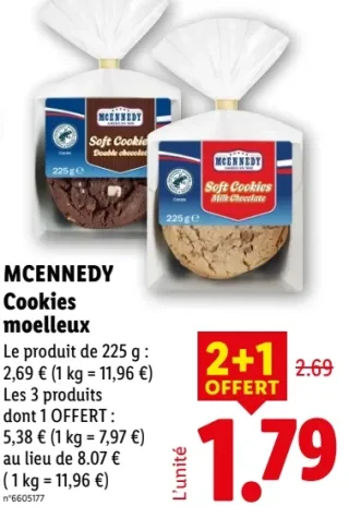 MCENNEDY Cookies moelleux