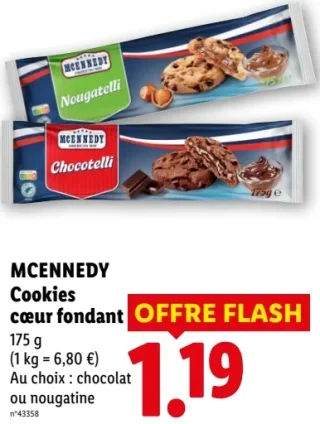 MCENNEDY Cookies cœur fondant