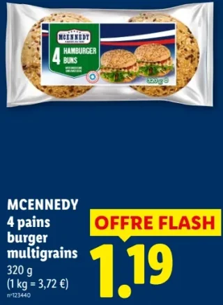 MCENNEDY 4 pains burger multigrains