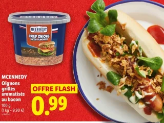 MCENNEDY Oignons grillés aromatisés au bacon