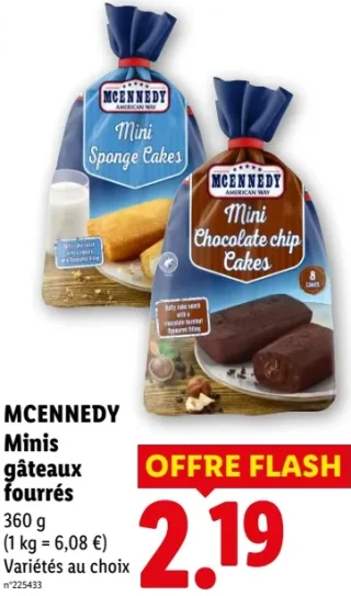 MCENNEDY Minis gâteaux fourrés