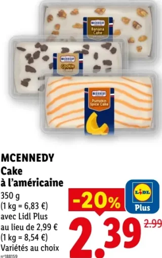 MCENNEDY Cake à l'américaine