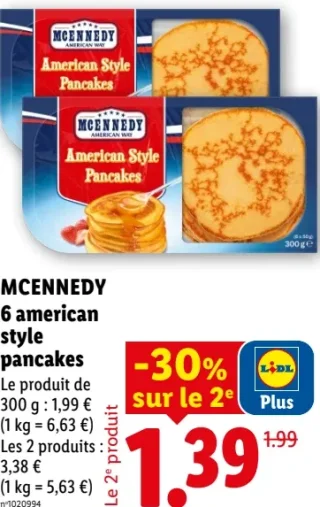 MCENNEDY 6 american style pancakes