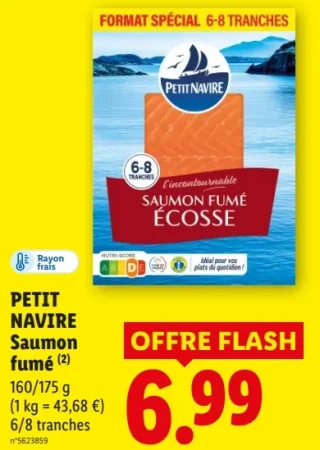 PETIT NAVIRE Saumon fumé