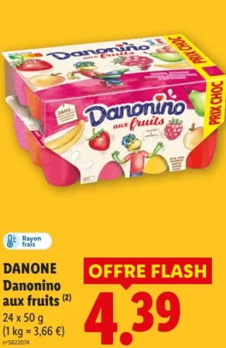 Danone Danonino aux fruits