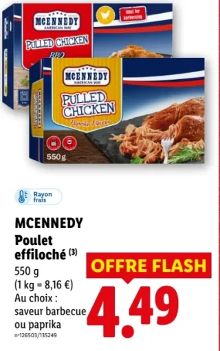 MCENNEDY Poulet effiloché