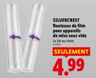SILVERCREST Rouleaux de film pour appareils de mise sous vide