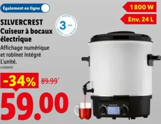 SILVERCREST Cuiseur à bocaux électrique