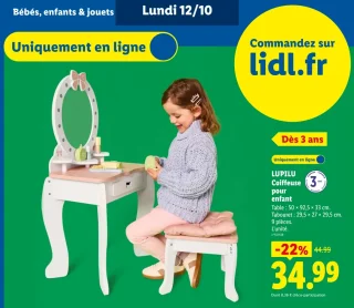 LUPILU Coiffeuse pour enfant
