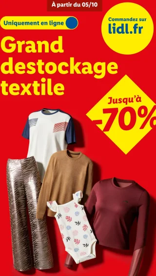 Grand déstockage textile
