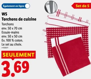 W5 Torchons de cuisine