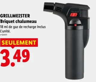 GRILLMEISTER Briquet chalumeau