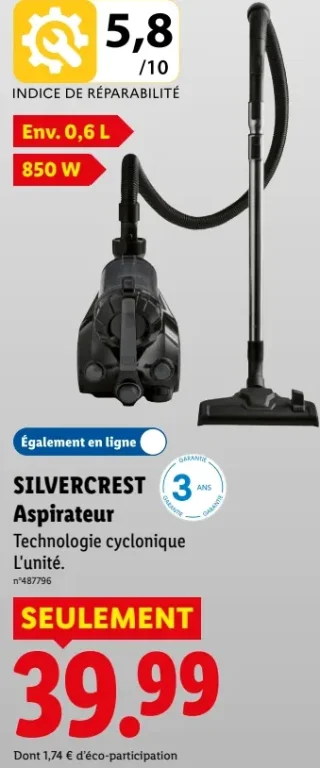 SILVERCREST Aspirateur
