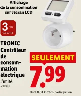 TRONIC Contrôleur de consommation électrique