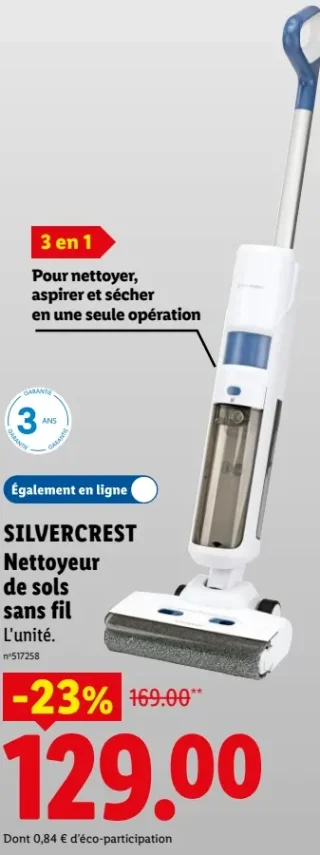 SILVERCREST Nettoyeur de sols sans fil