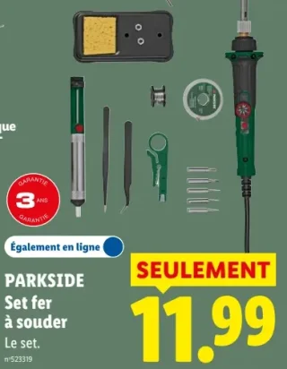 PARKSIDE Set fer à souder