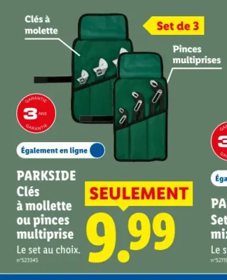 Clés à mollette ou pinces multiprise Parkside