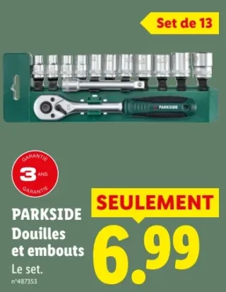 Douilles et embouts Parkside