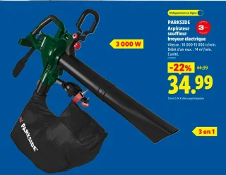 PARKSIDE Aspirateur souffleur broyeur électrique