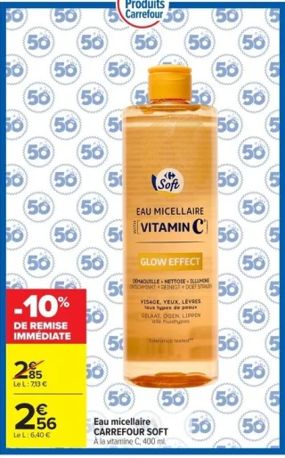 Eau micellaire CARREFOUR SOFT