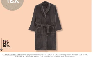 Robe de chambre femme Tex