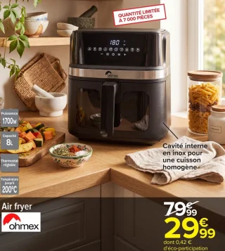 Air fryer Ohmex OHM-FRY-8025EU