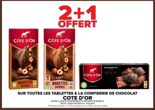 Tablettes & confiserie de chocolat Côte d'Or