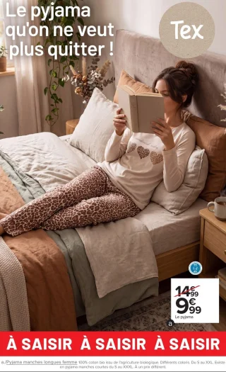 Pyjama manches longues femme Tex