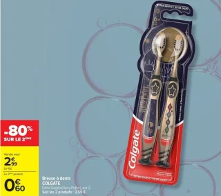 Brosse à dents COLGATE Extra Souple (Harry Potter), par 2