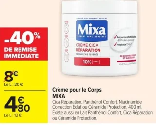 Crème pour le Corps MIXA