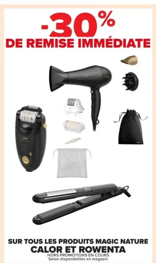 Produits Magic Nature Calor et Rowenta