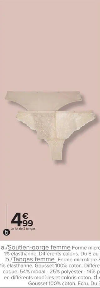 Tangas femme Tex