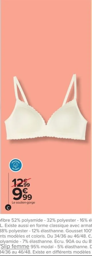Soutien-gorge femme Tex