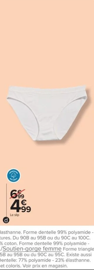 Slip femme Tex