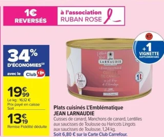 Plats cuisinés L'Emblématique JEAN LARNAUDIE