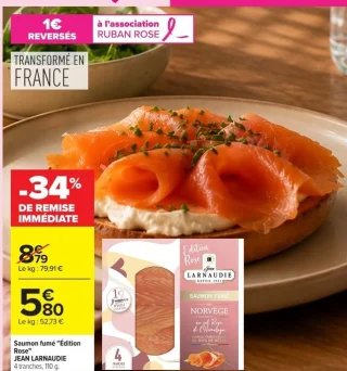 Saumon fumé "Édition Rose" JEAN LARNAUDIE