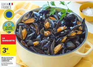 Moules de bouchot FILIERE QUALITE CARREFOUR