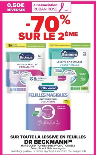Dr. Beckmann Lessive en feuilles