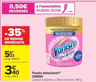 Poudre détachante Vanish Oxi Action