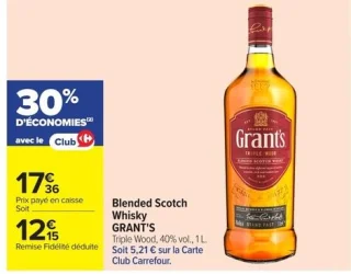 Blended Scotch Whisky Grant's Triple Wood