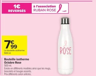 Bouteille isotherme Octobre Rose