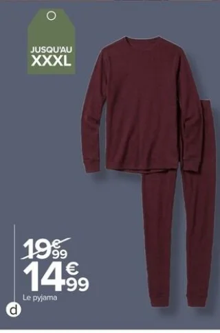 Pyjama maille homme Tex