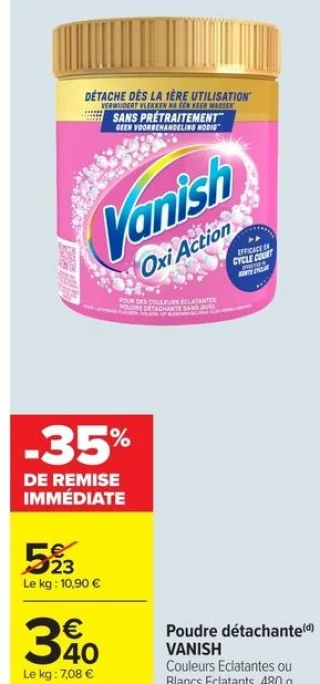 Poudre détachante Vanish