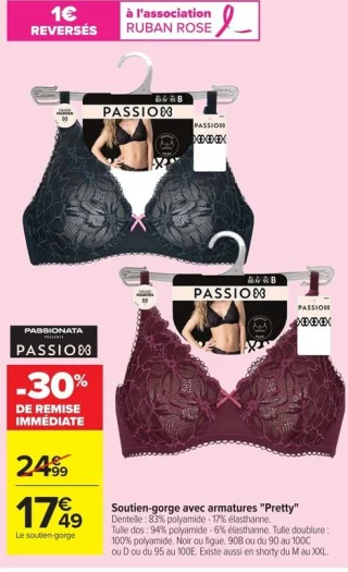 Soutien-gorge avec armatures "Pretty" Passionata