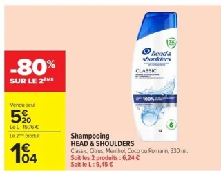 Shampooing Head & Shoulders