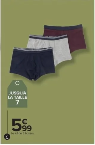Boxers homme Tex