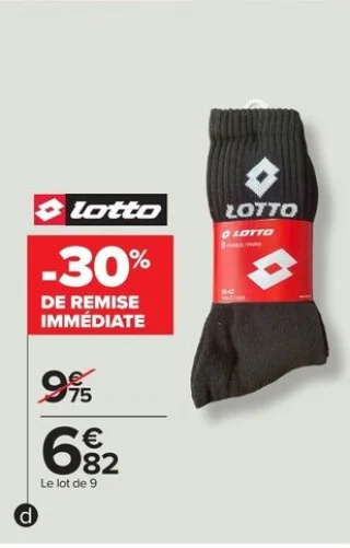 Mi-chaussettes de sport homme Lotto