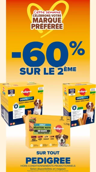 Gamme de produits pour chiens Pedigree